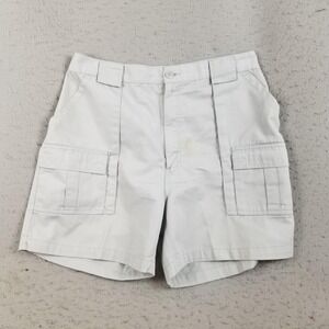 Weekender Cargo Shorts Mens 38 Light Gray Elastic Waist Pockets Outdoor Hiking